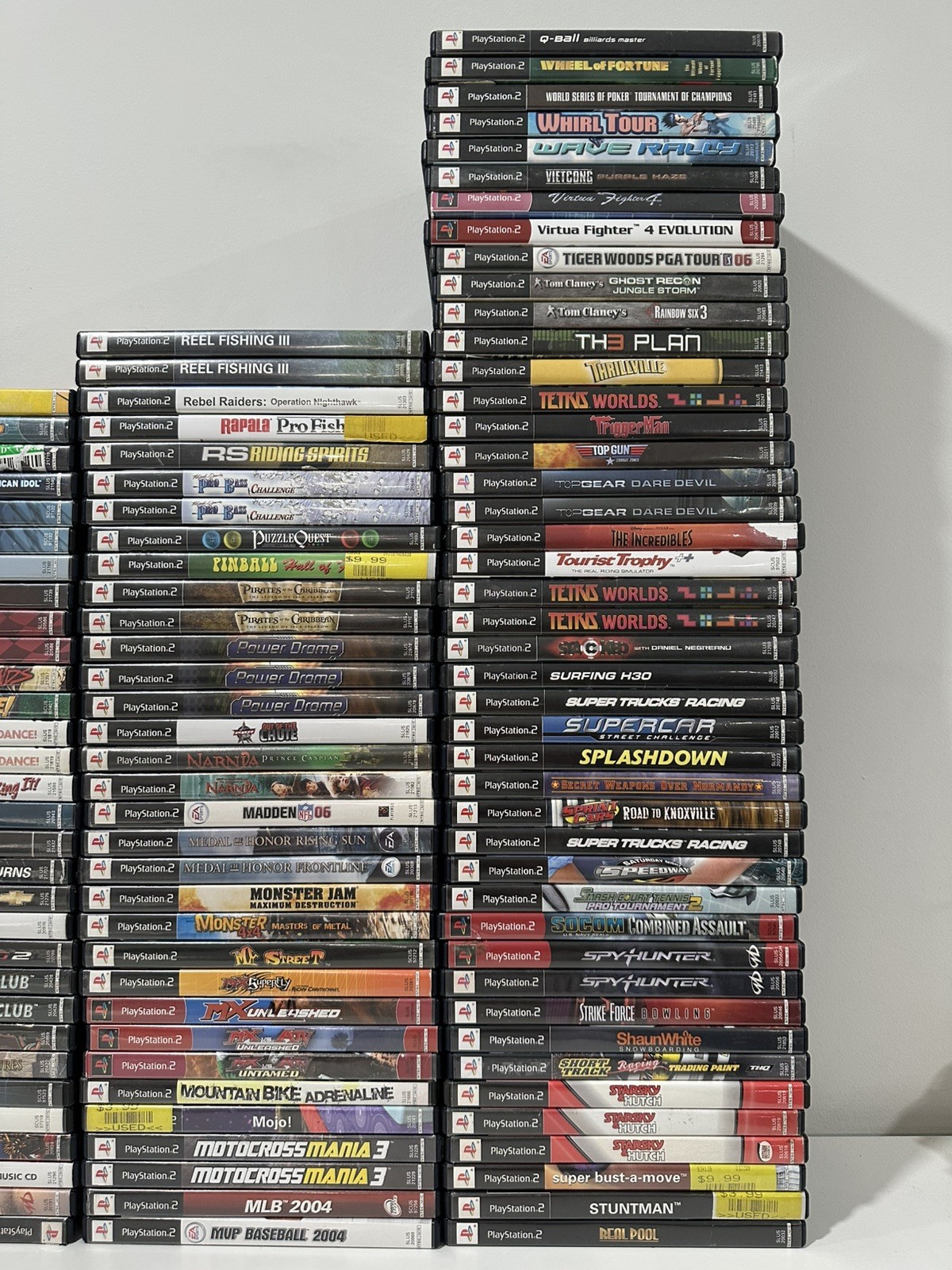 Sony PlayStation 2 PS2 Slim Console OEM Bundle Black Tested w/ControlMemory Card