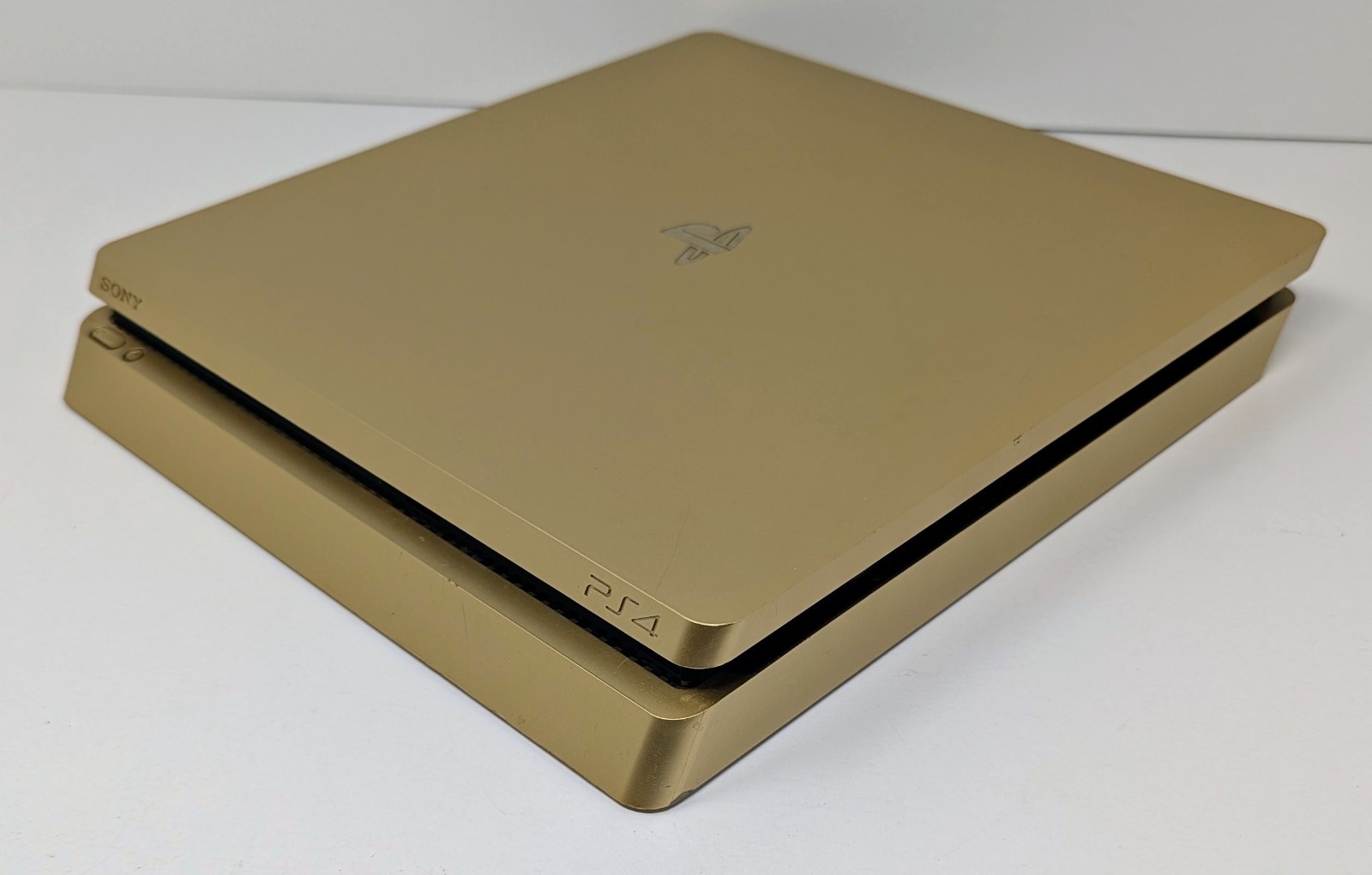 Sony PlayStation 4 PS4 Slim Limited Edition Gold 1TB Console w/ Injustice 2!
