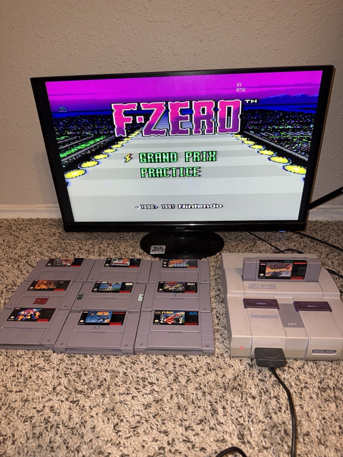 Super Nintendo SNES Bundle w/ 10 Games – Tested & Working