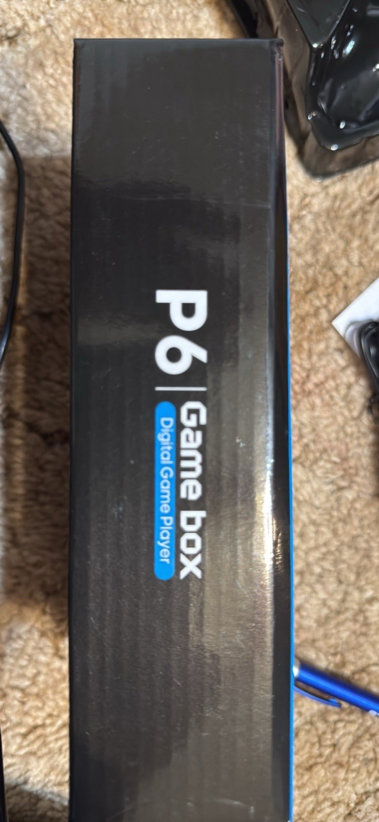 Gamebox P6 Game Box Handheld System, Digital Game Player, USB, RCA, Black