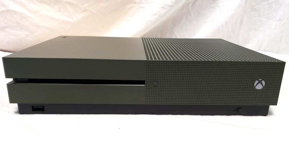 Microsoft Xbox One S 1TB Battlefield Green Console + 1 Black Controller Bundle