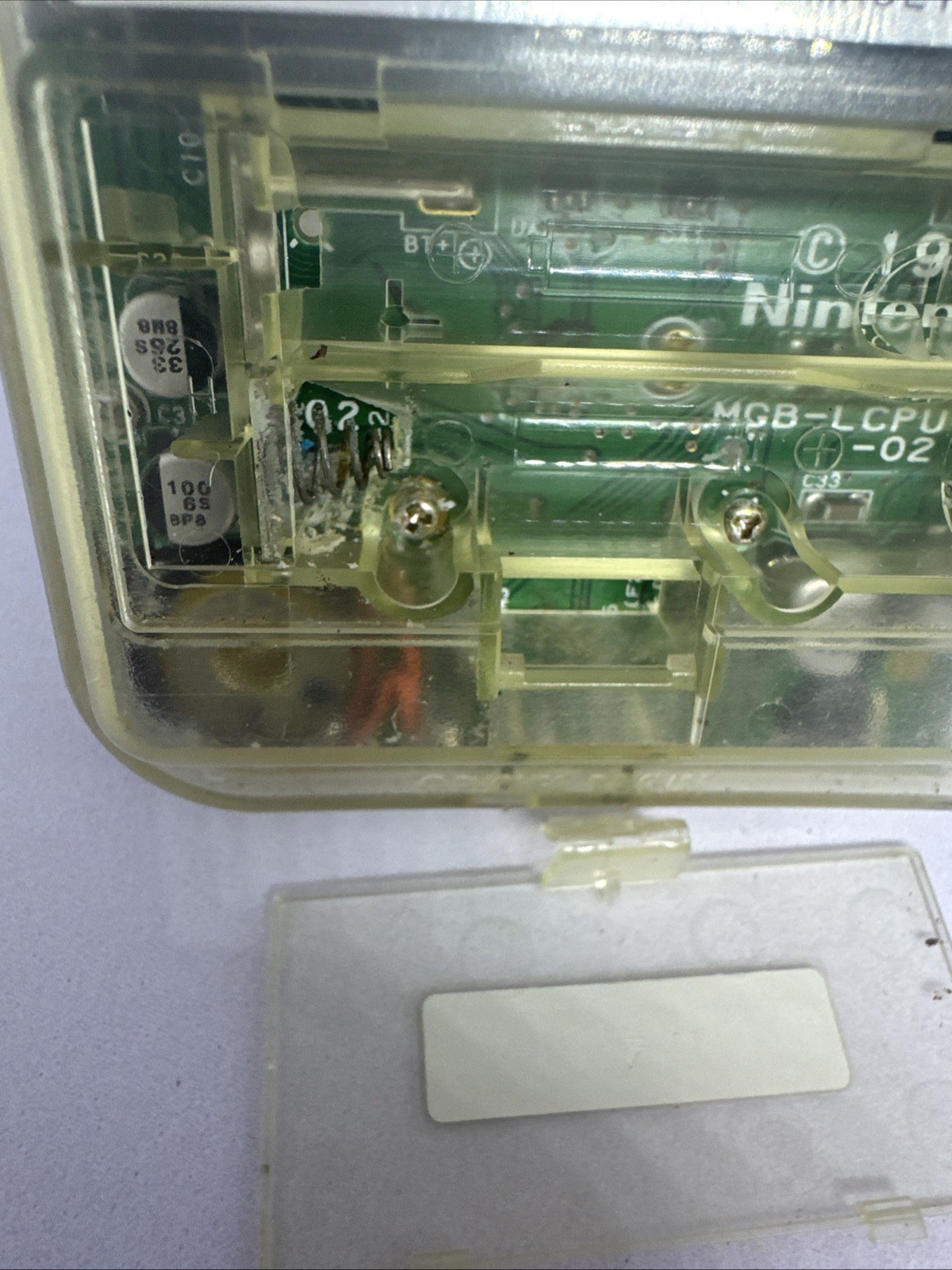Nintendo Game Boy Pocket CLEAR – Authentic – Tested-read Description
