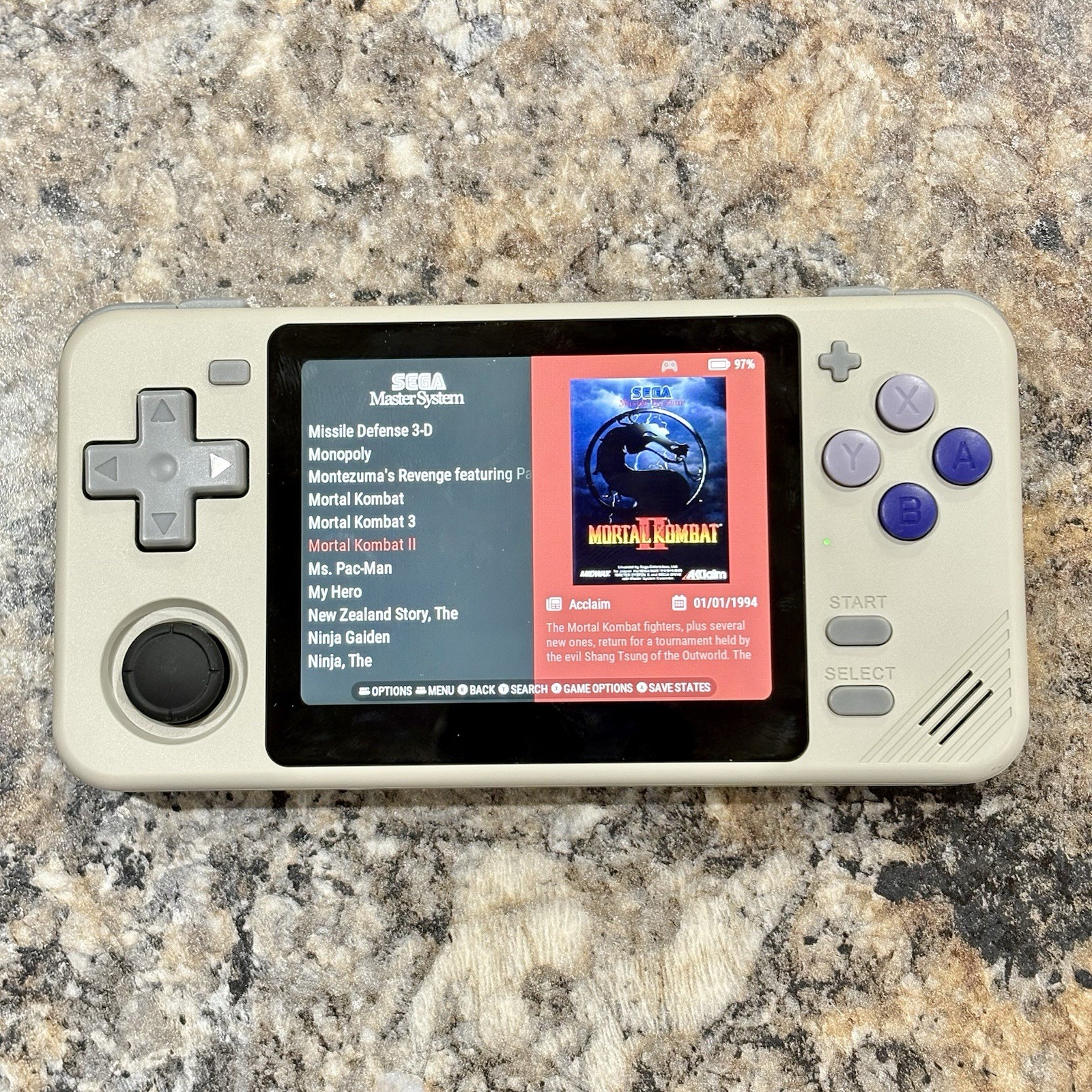 New PowKiddy RGB10X Gaming Handheld New 64GB Card Custom Loaded Ready To Play