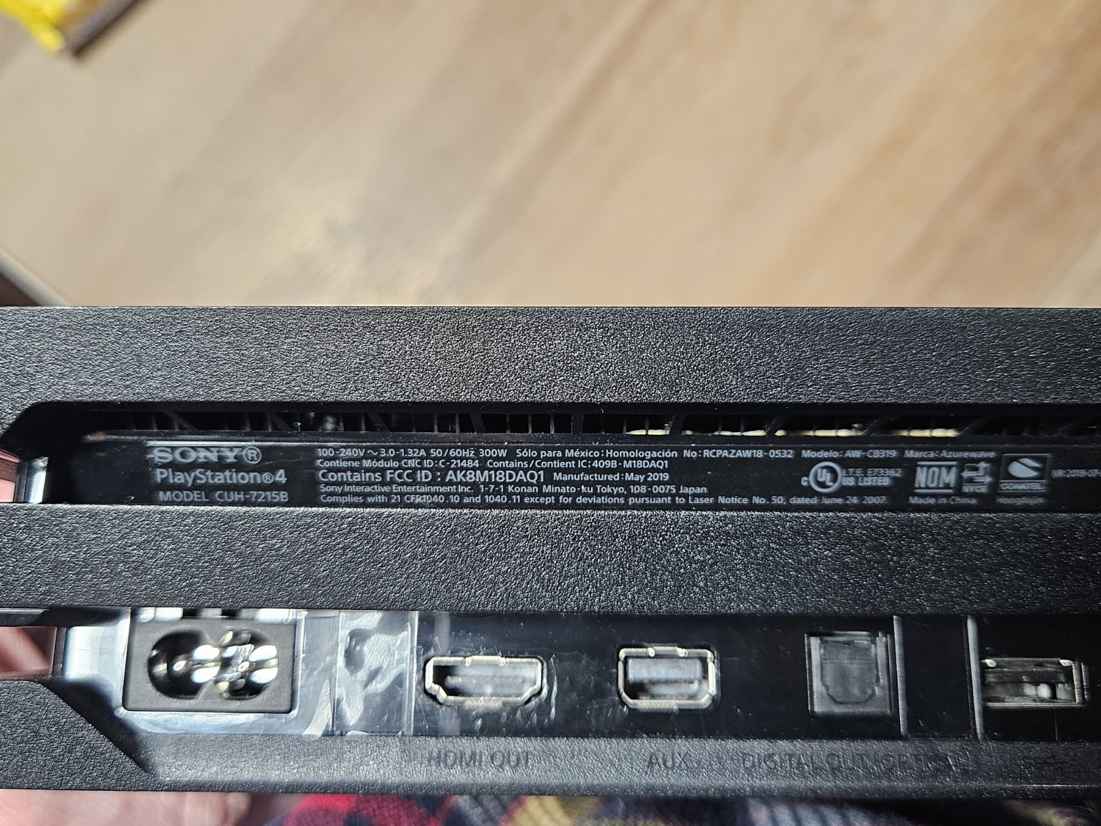 Sony PlayStation 4 Pro 1TB Black CUH-7215B Console & Cords only Minimal Use