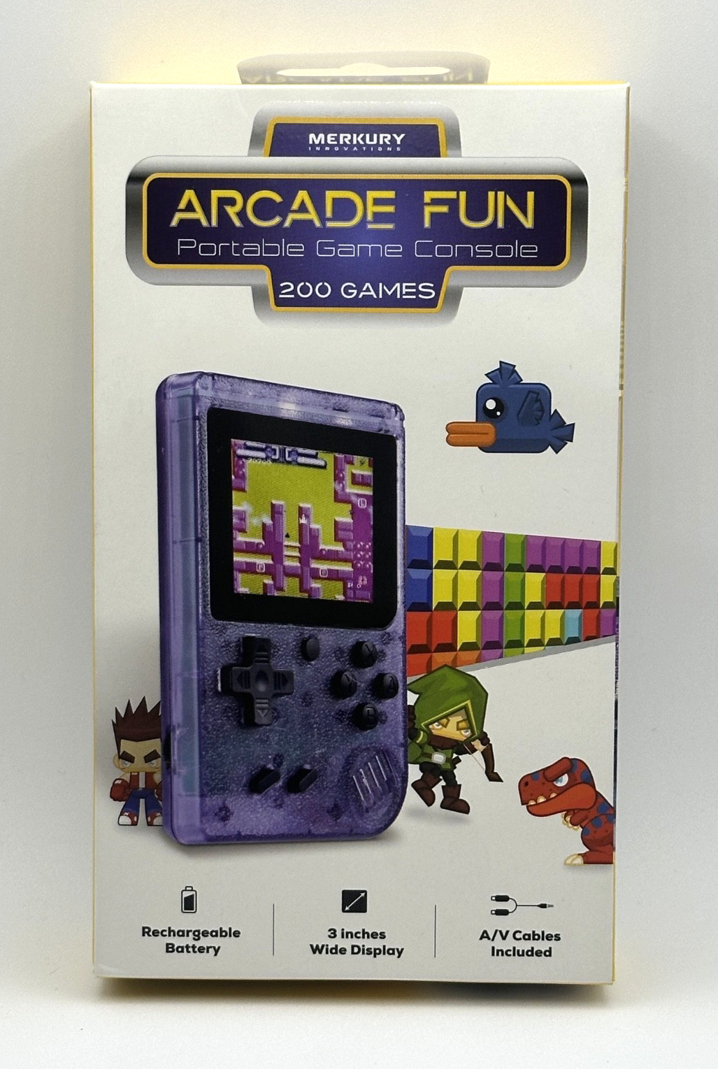 Arcade Fun Portable Game Console Merkury Innovations 200 Games Sealed NIB