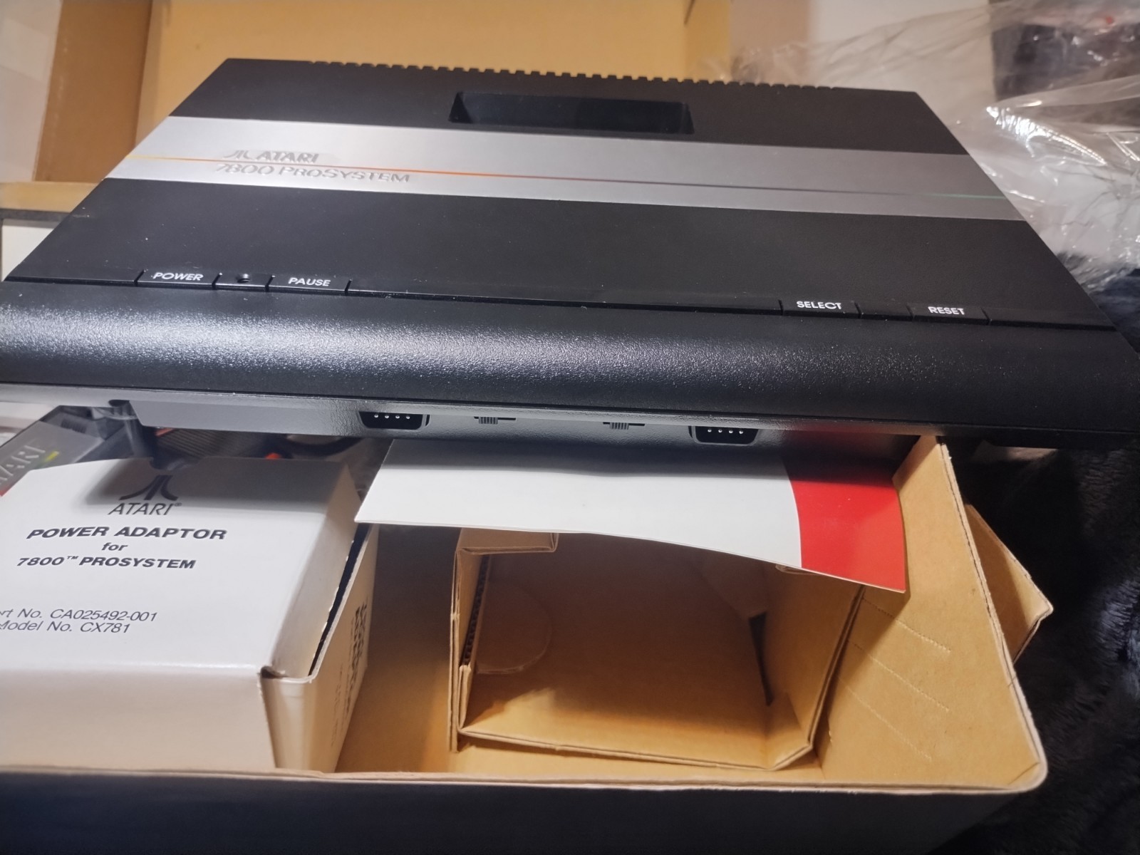 Atari 7800 Console System in Box Excellent Condition Matching Serial #