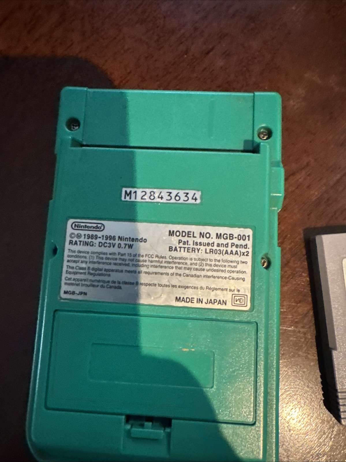Nintendo Game Boy Pocket Green MGB-001 Tested Working w/ Centipede Game