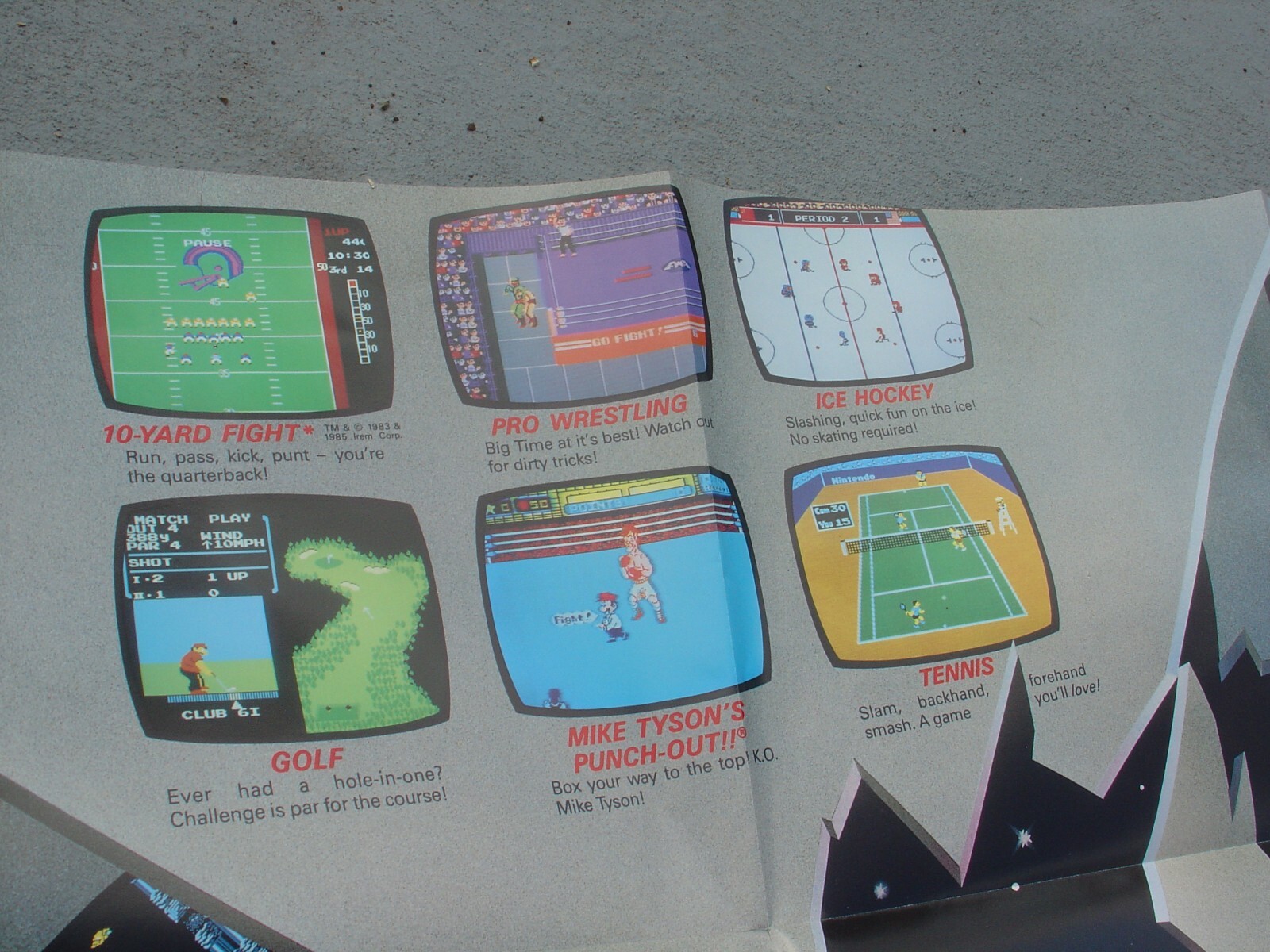 Vtg Original 1988 NES Nintendo Game Entertainment System Paper Lot Posters Read