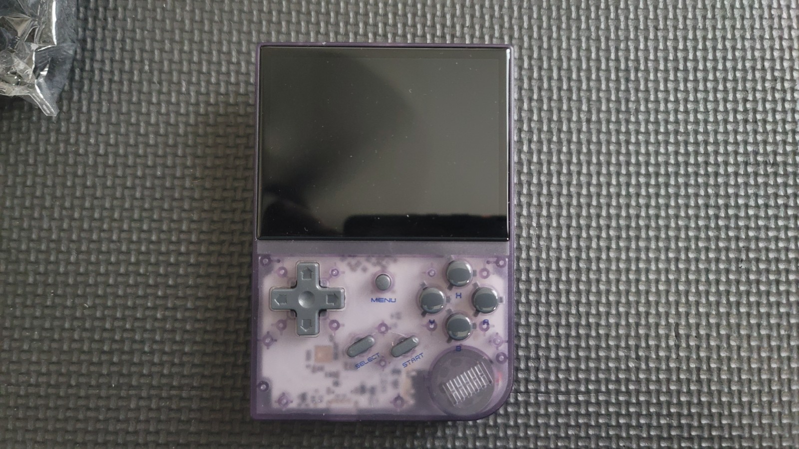 ANBERNIC RG35XX (TRANSPARENT PURPLE) GARLIC OS (16GB GAME CARD) EXTRAS (GXRG)