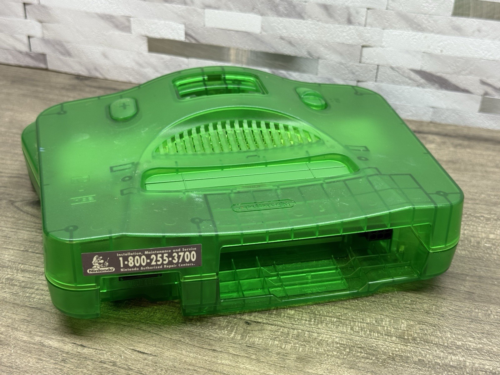 Nintendo 64 Console Only Jungle Green No Expansion Pack -UNTESTED Powers On