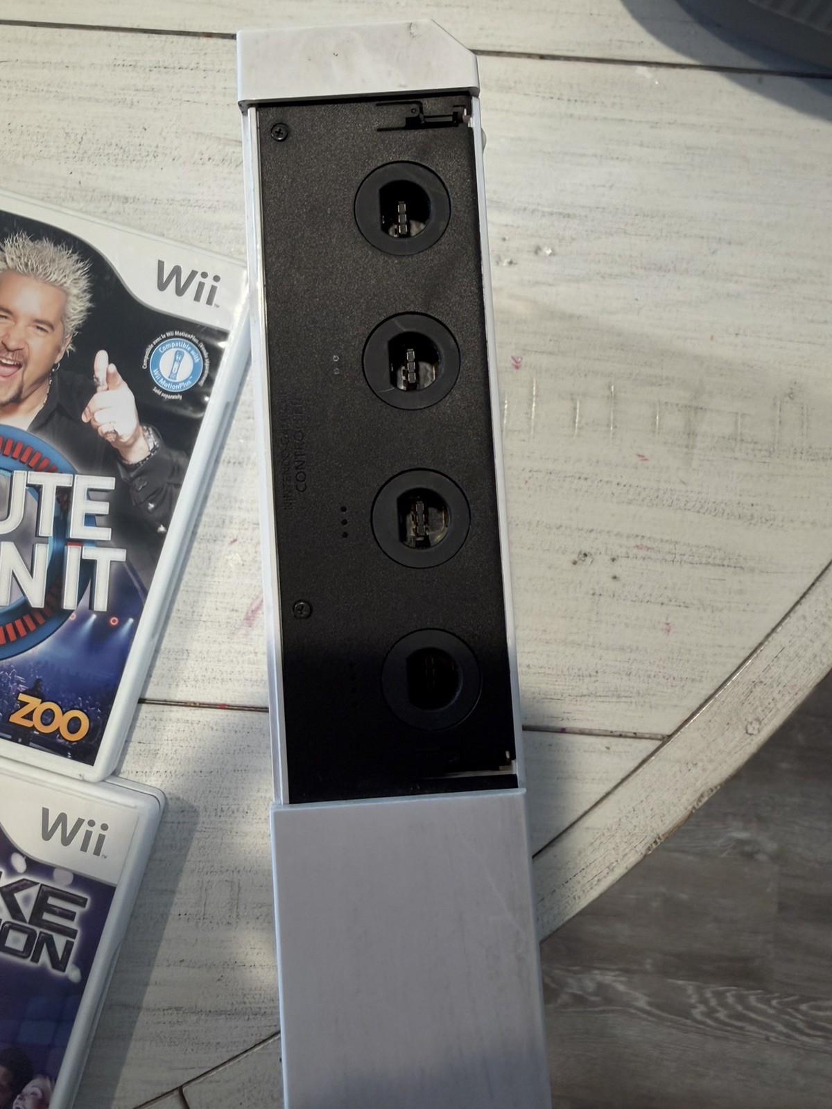 Wii Console with Wii Sports Six Other Games Two Controllers and One Nunchuck