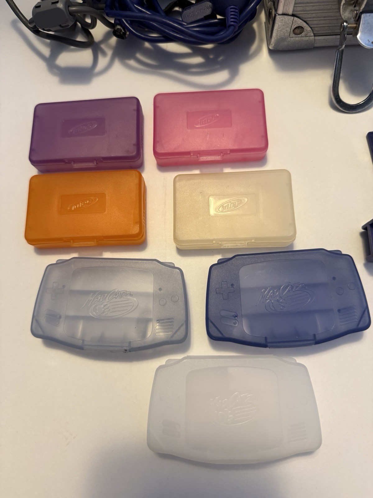 Gamboy Advance Lot 2 Consoles 3 Games Intec Accessories Game Cases Etc. Read