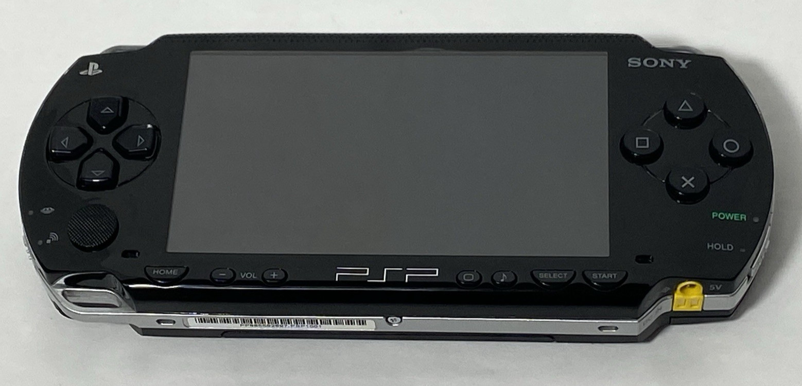Sony PSP 1001 PlayStation Portable Handheld Console with 4 Games & Case TESTED