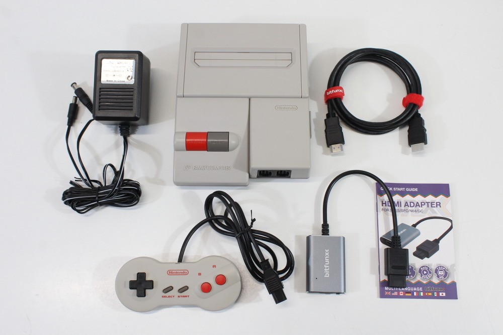 Nintendo AV New Famicom Console HVC-101 Controller AC S-Video to HDMI FC Japan 3