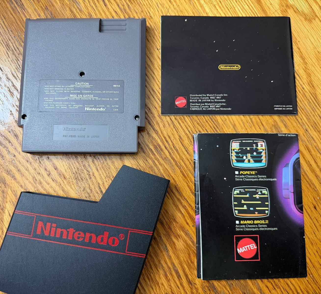 1986 MATTEL Super Mario Bros Control Deck complete in box nintendo nes RARE MINT