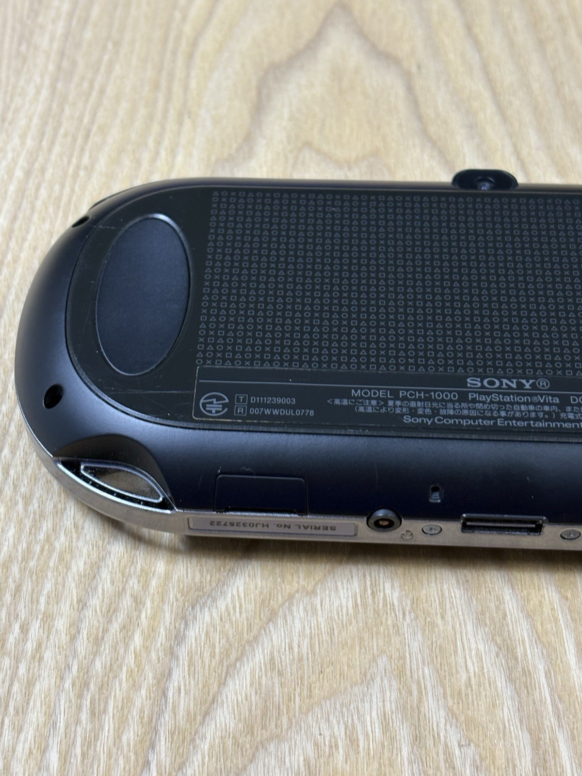 PlayStation PS Vita PCH-1000 Black Console Tested Working Japan