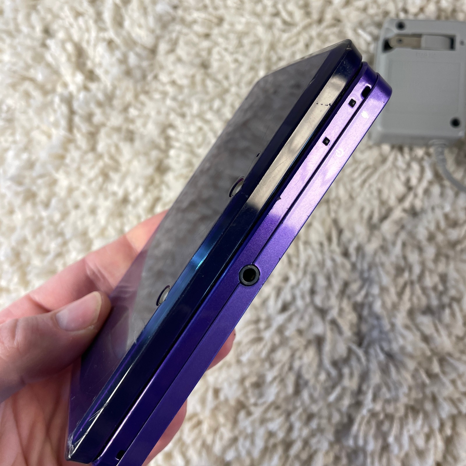Nintendo 3DS Midnight Purple Handheld Console System CTR-001 Tested