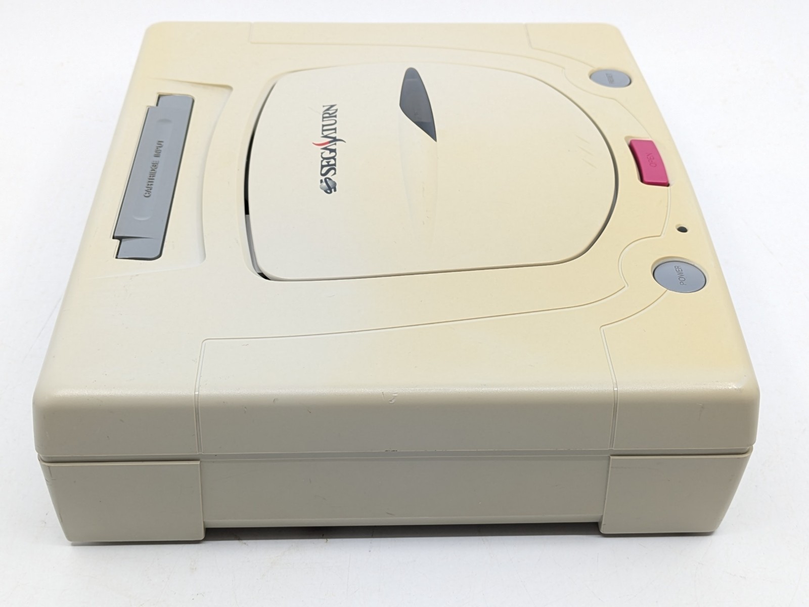 Sega Saturn White HST-3220 NTSC-J Japan Tested w/ SEGA RALLY CHAMPIONSHIP