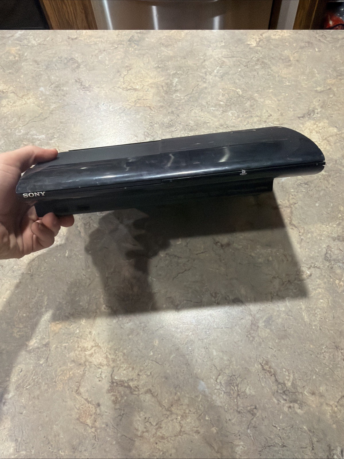 Sony PlayStation 3 PS3 Super Slim Black Console CECH-4001B Untested
