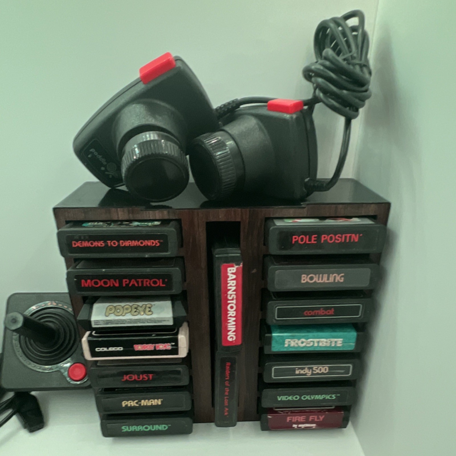 Atari 2600 CX-2600 Console Bundle w/ Joysticks, Paddles & Game Cartridges