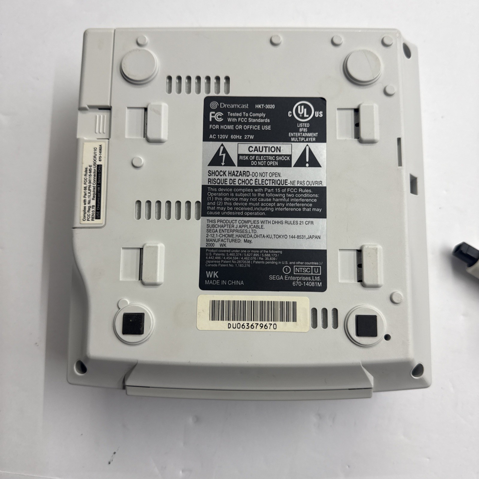 Dreamcast – SEGA Dreamcast Home Console – White Tested Working #2944