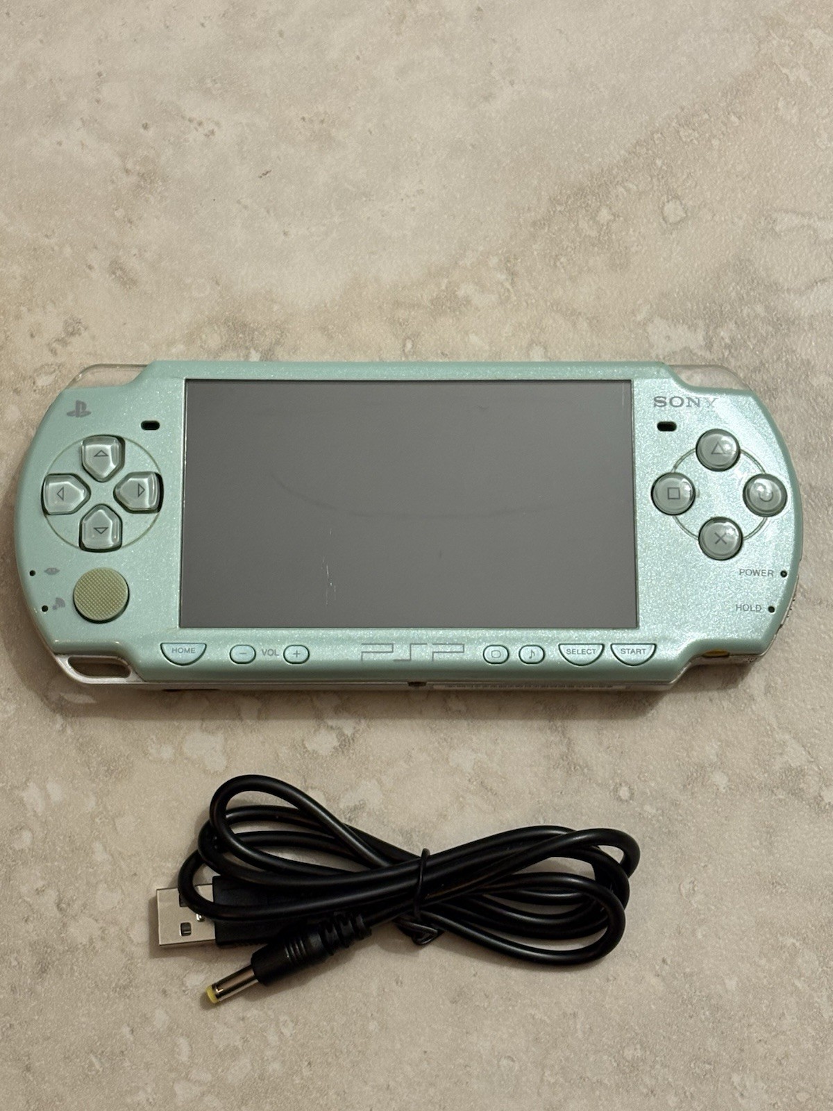 PSP 2000 Mint Green Console Charger Battery USA Seller