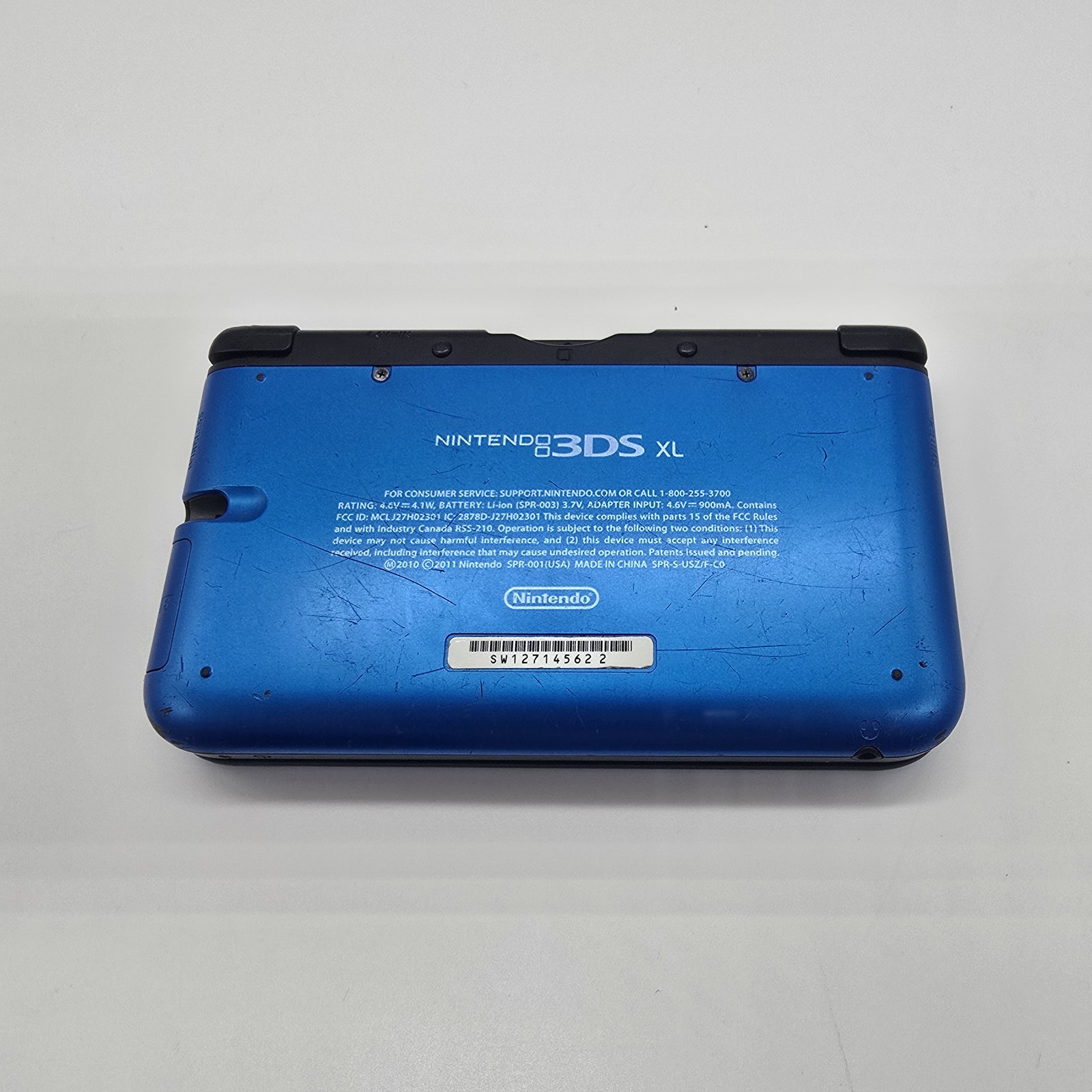 Nintendo 3DS XL Blue Handheld Console w/ Charger Stylus Tested Working
