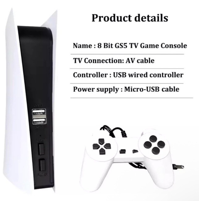 GS5 Built-in 620 Classic Game Console