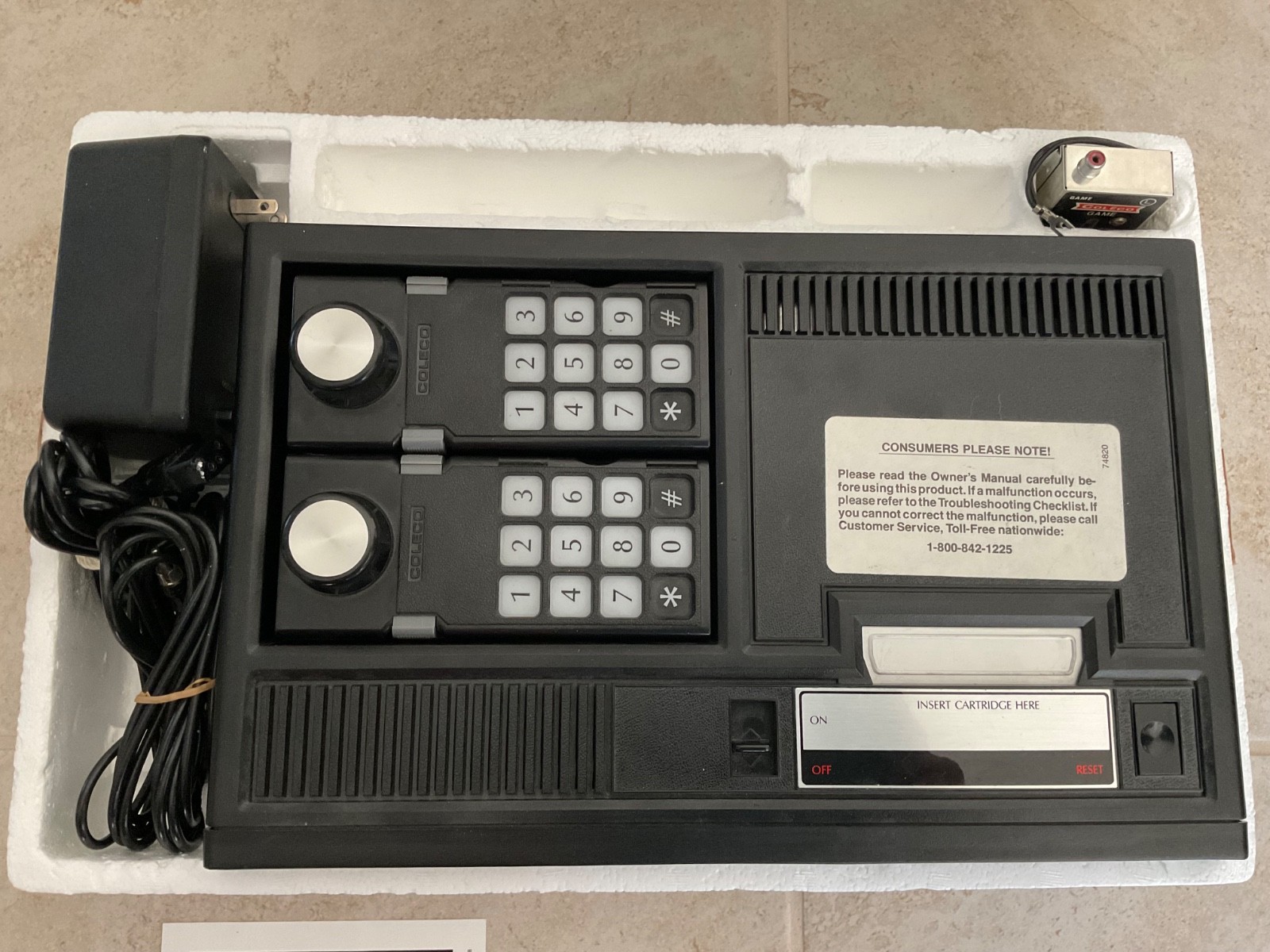 Coleco ColecoVision (Model 2400) Video Game System – Black (2400)