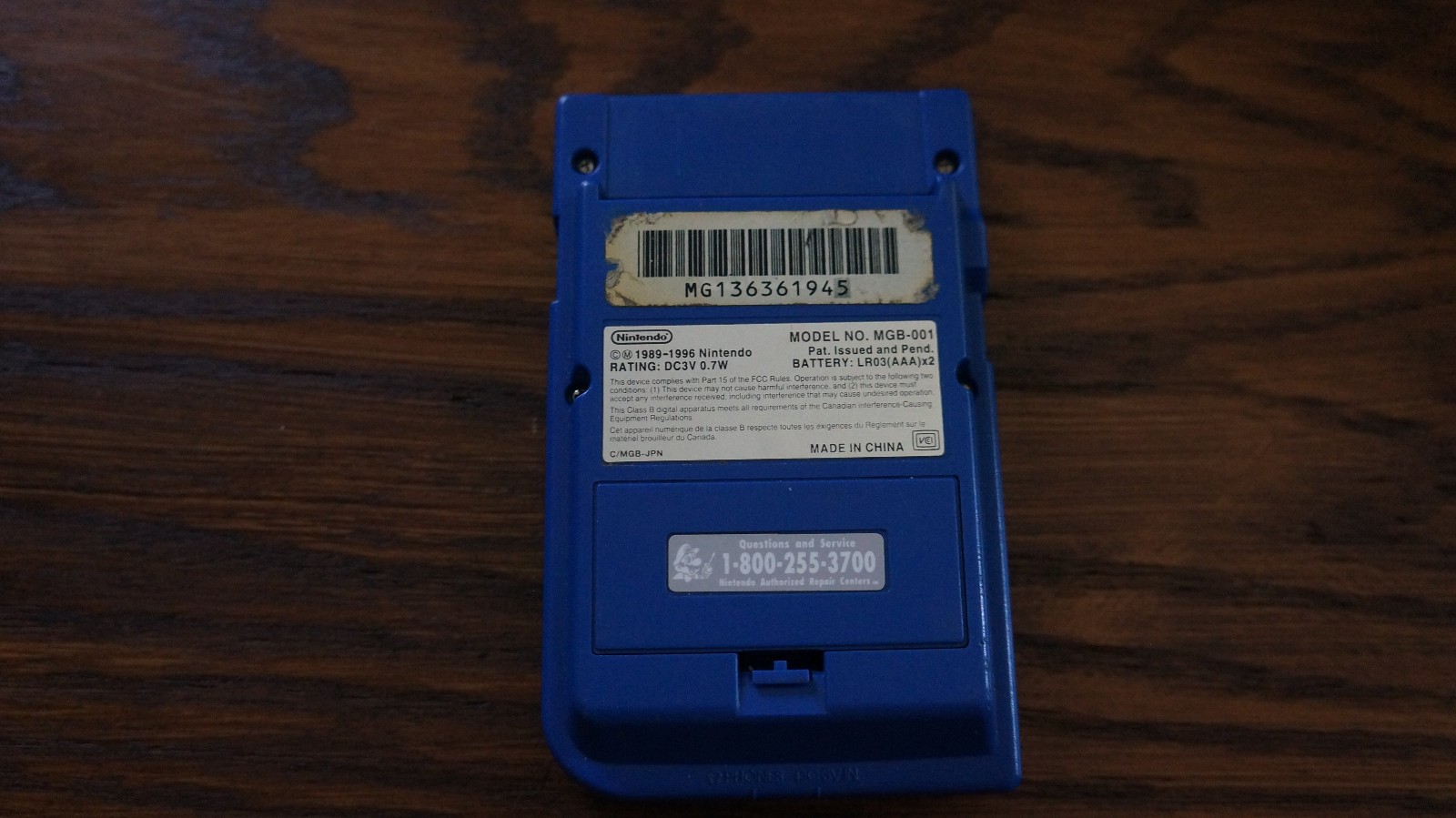 Nintendo Game Boy Pocket Console – Blue (MGB-001) – Tested & Working