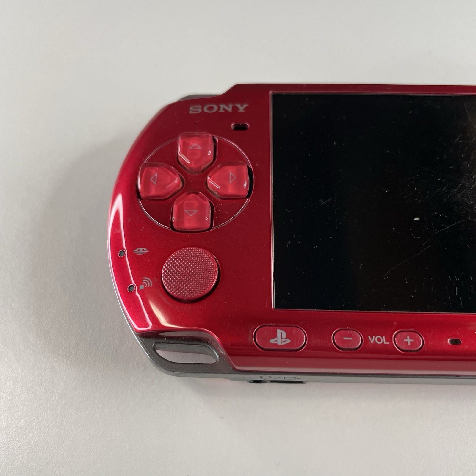 Sony PSP 3000 Handheld Console Lot – Silver & Red – Parts or Repair