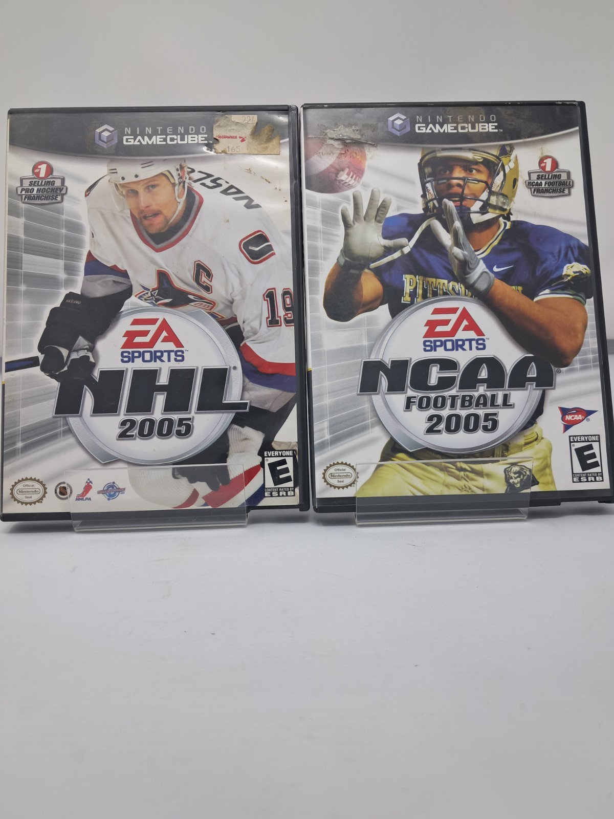 Nintendo GameCube Sports Bundle. Ncaa Football/NHL 2005. All Cords/ Tested