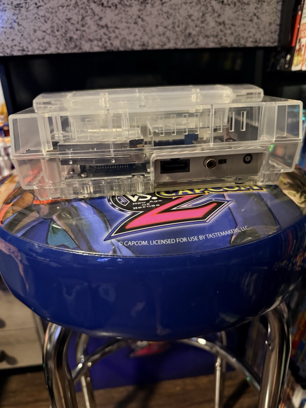 Super Nintendo SNES W/ Custom Clear Shell Console Only SNS-001 – Tested