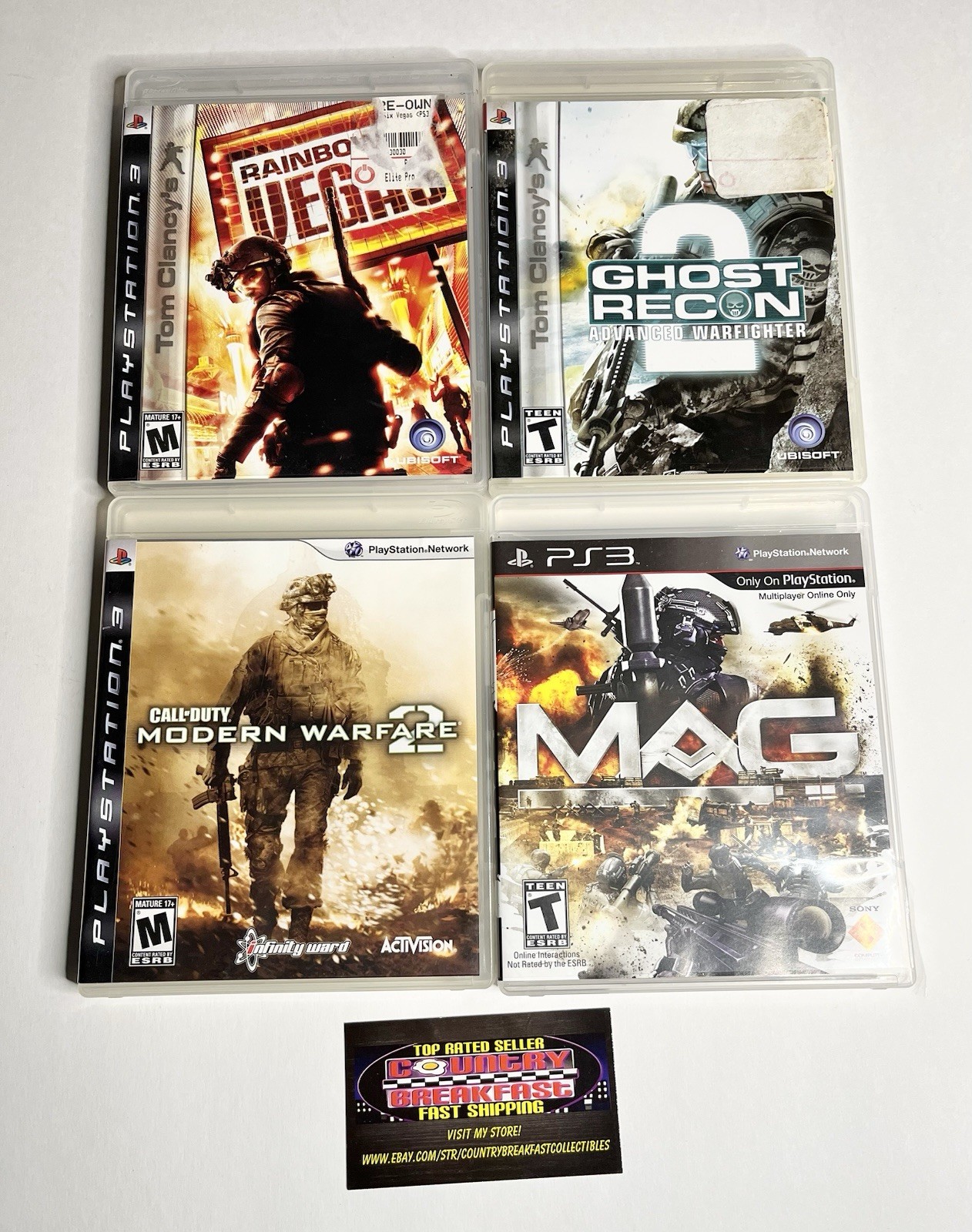 Sony Playstation 3 PS3 CECHP01 160GB Fat Console w Controller HDMI 4 Games Works