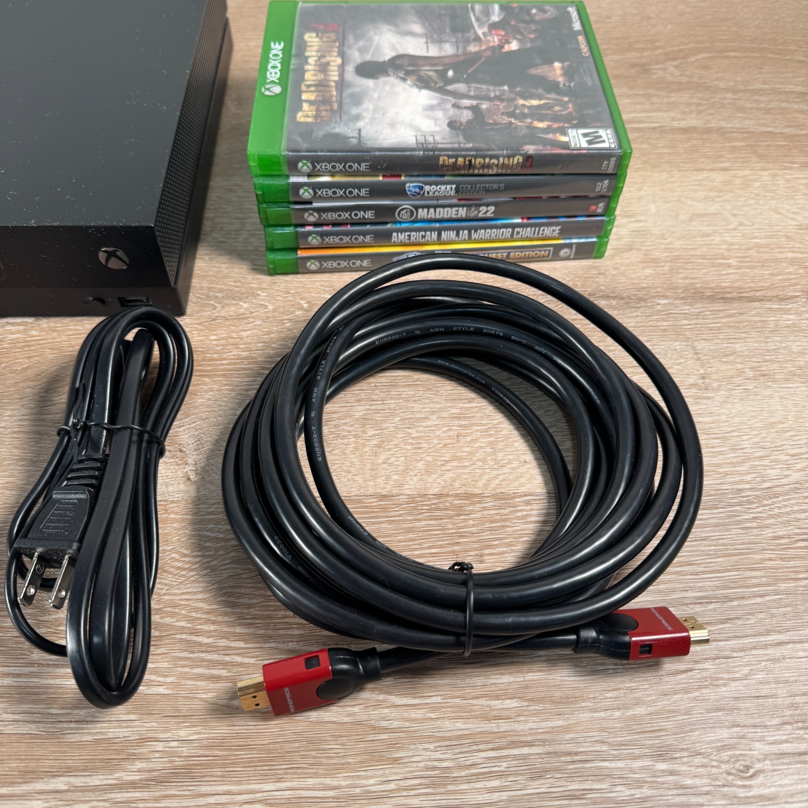 Microsoft Xbox One X (1787) Console Bundle Game + Cables + Controller- Tested!