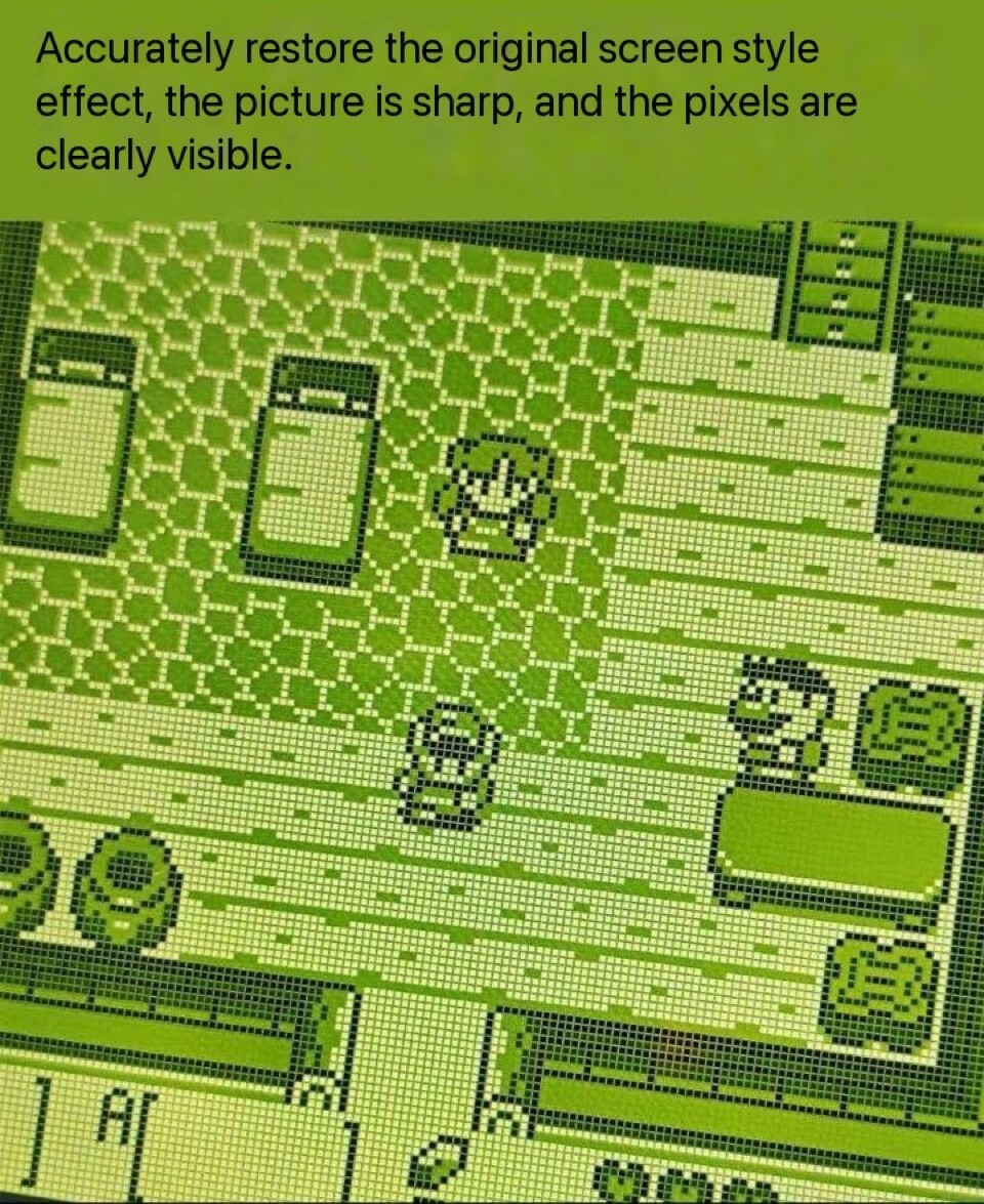 Nintendo Game Boy Pocket IPS screen red rosy 36 colour HD highlight