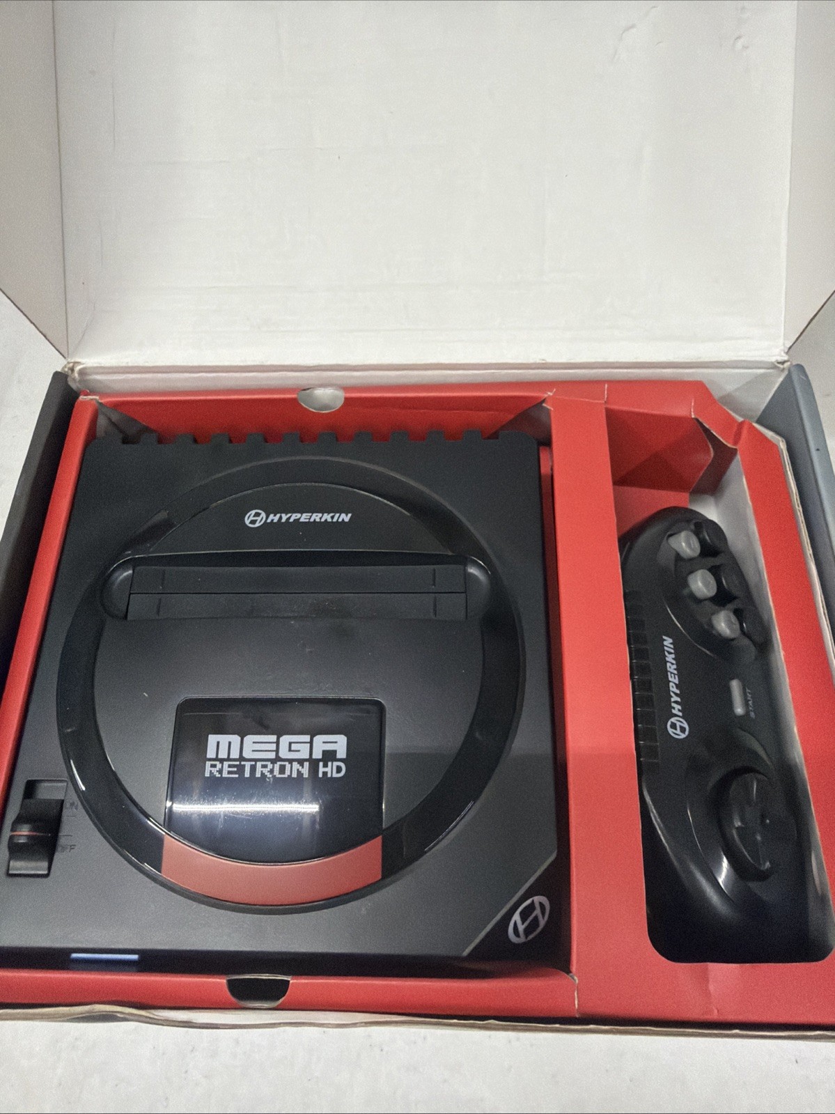 Hyperkin Mega Retron HD HDMI Home Console Black Red Sega Genesis Mega Drive