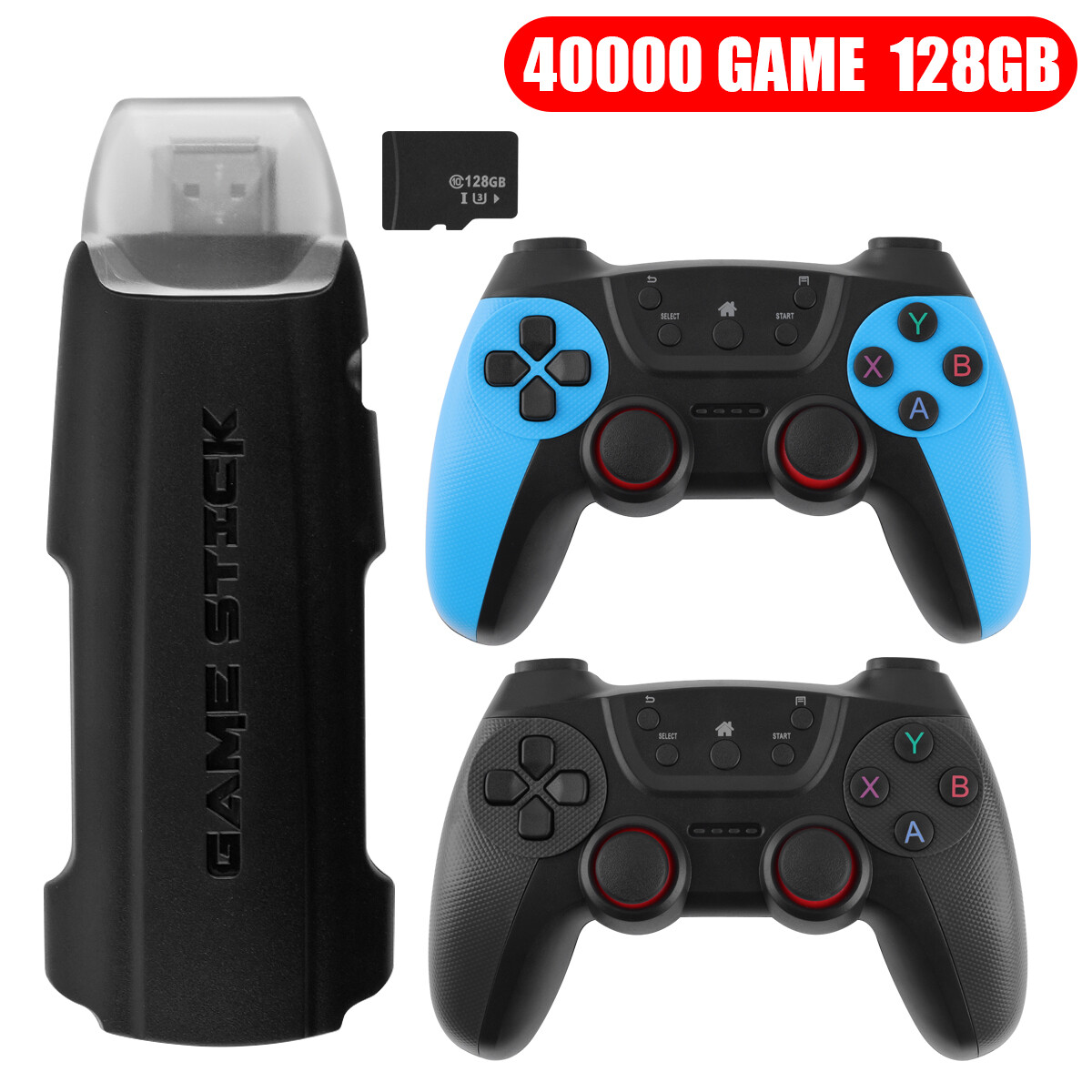 X2 Pro Game Stick Retro Game Console 4K HD Wireless Controller 128G 41000 Games