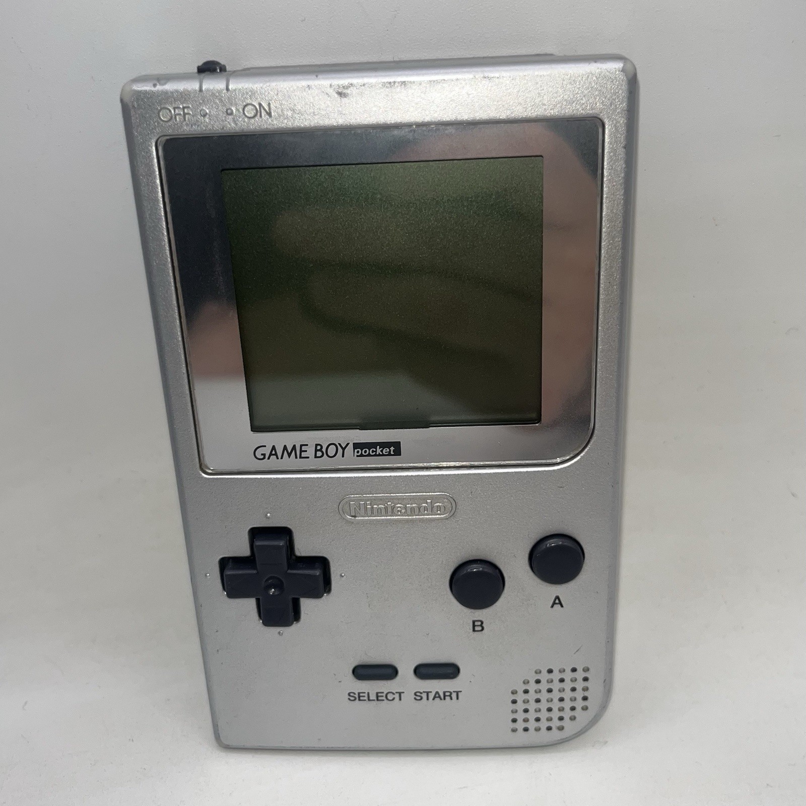 Nintendo GameBoy Pocket Silver Handheld Console MGB-001 Tested & Working