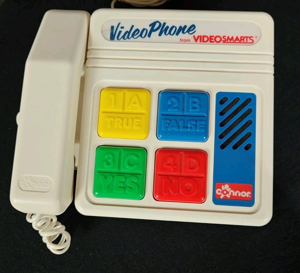 Connor Video Phone from Videosmarts Interactive Video Learning Rare 1989