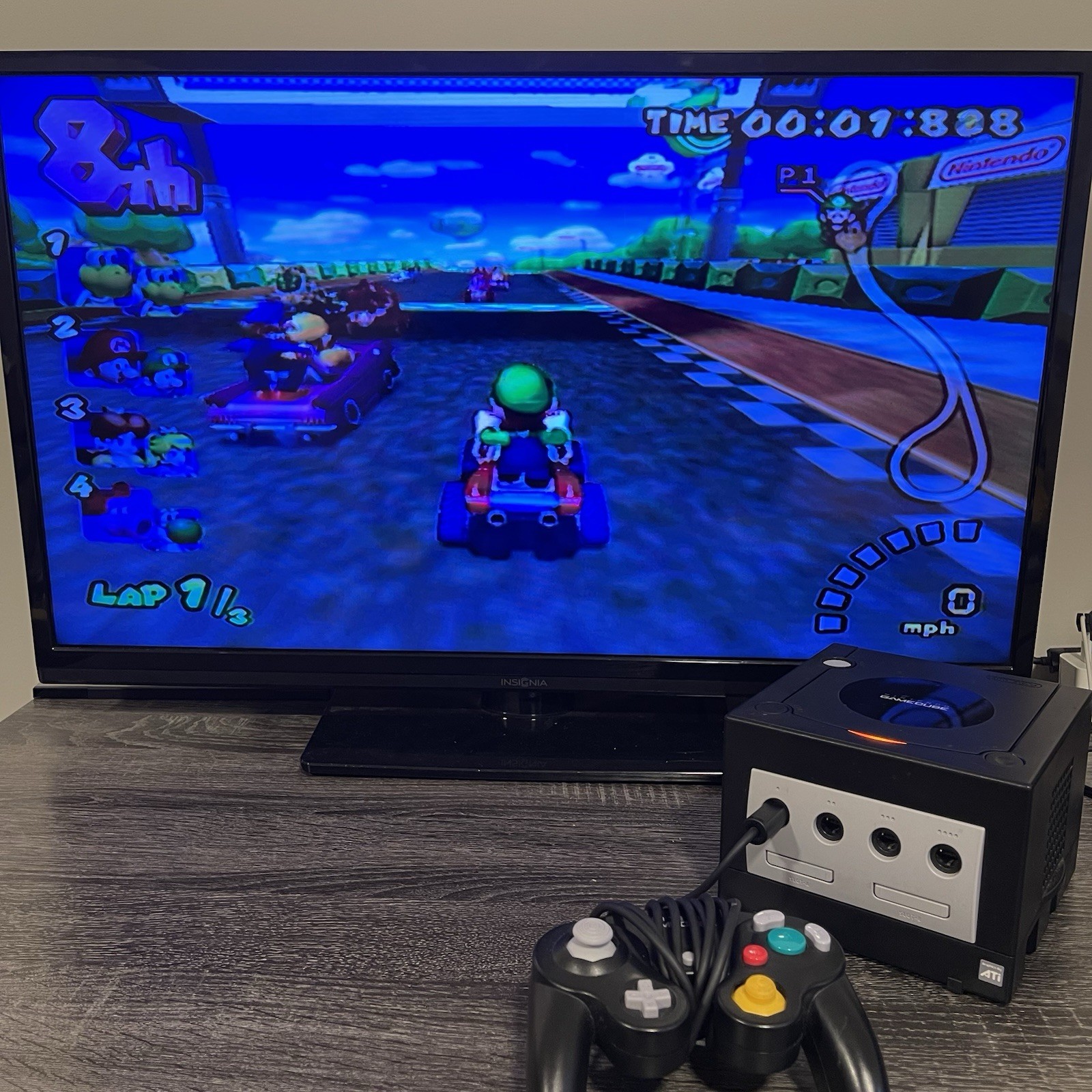 Nintendo GameCube Black DOL-101 Console Tested Working