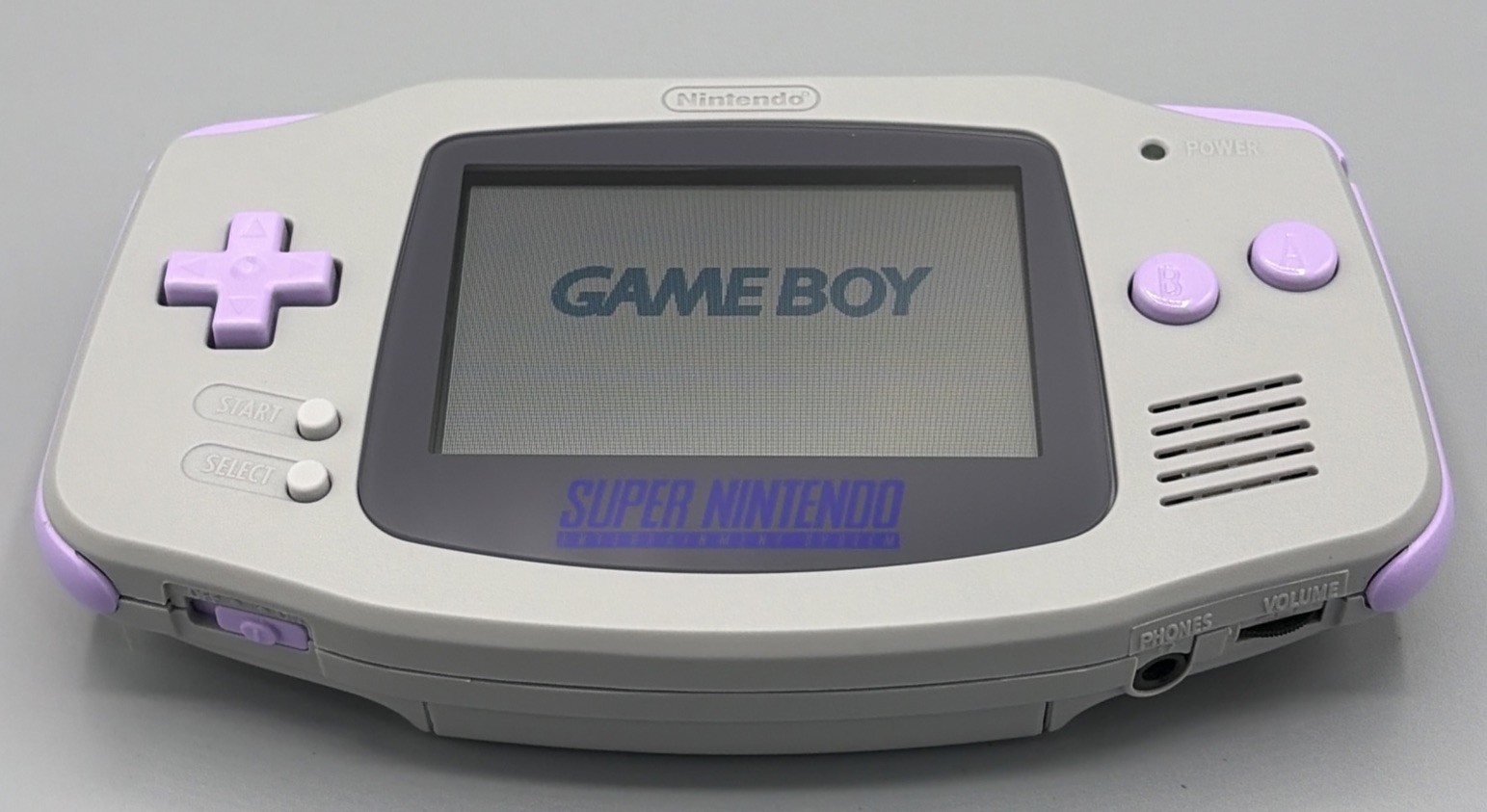 Game Boy Advance GBA SNES Purple Gray Console Custom Edition⭐️ Free Ship🇺🇸