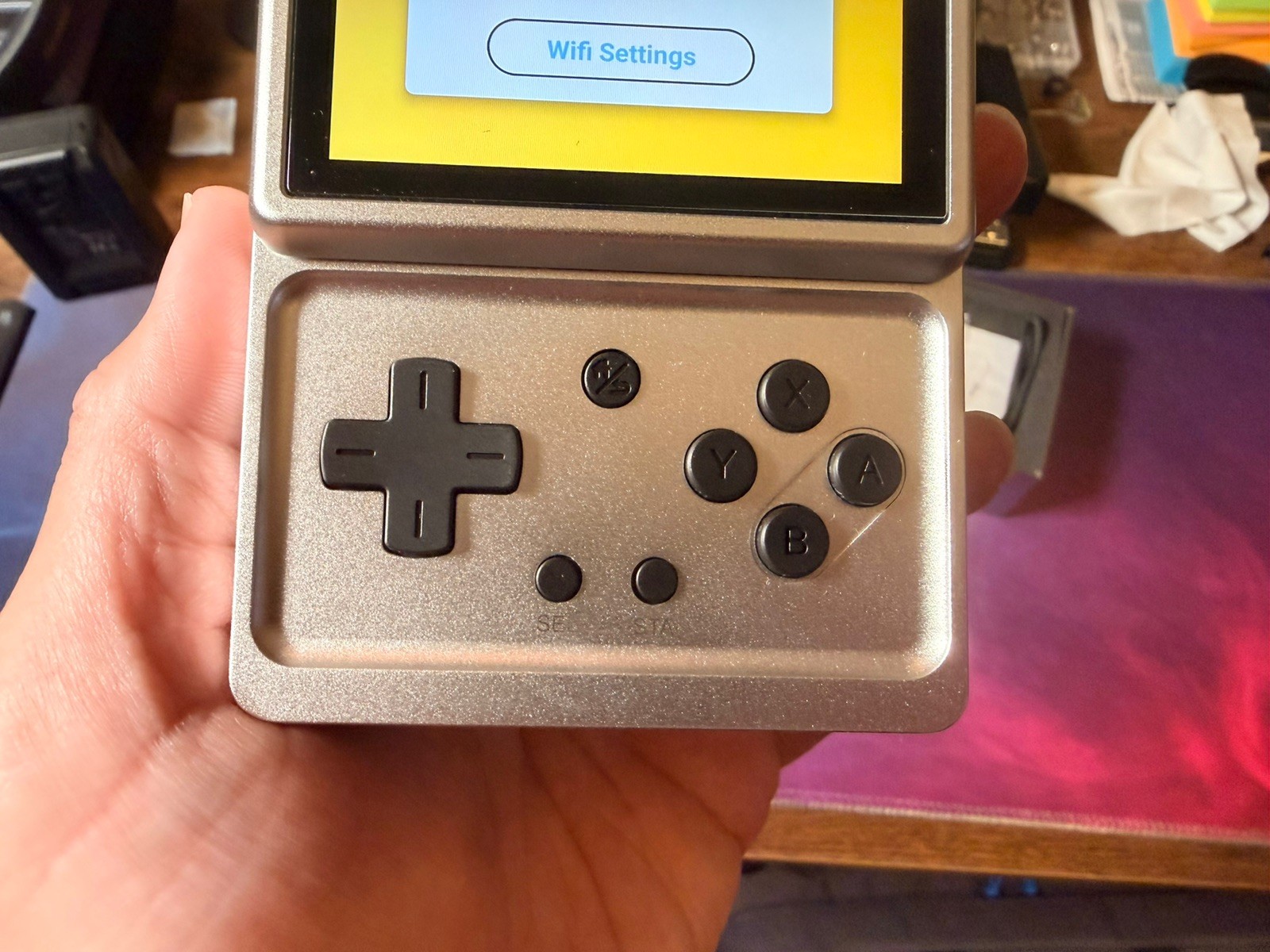 ANBERNIC RG Rotate T618 Handheld Game Console 3.5-inch Android12 2000 mAh Silver