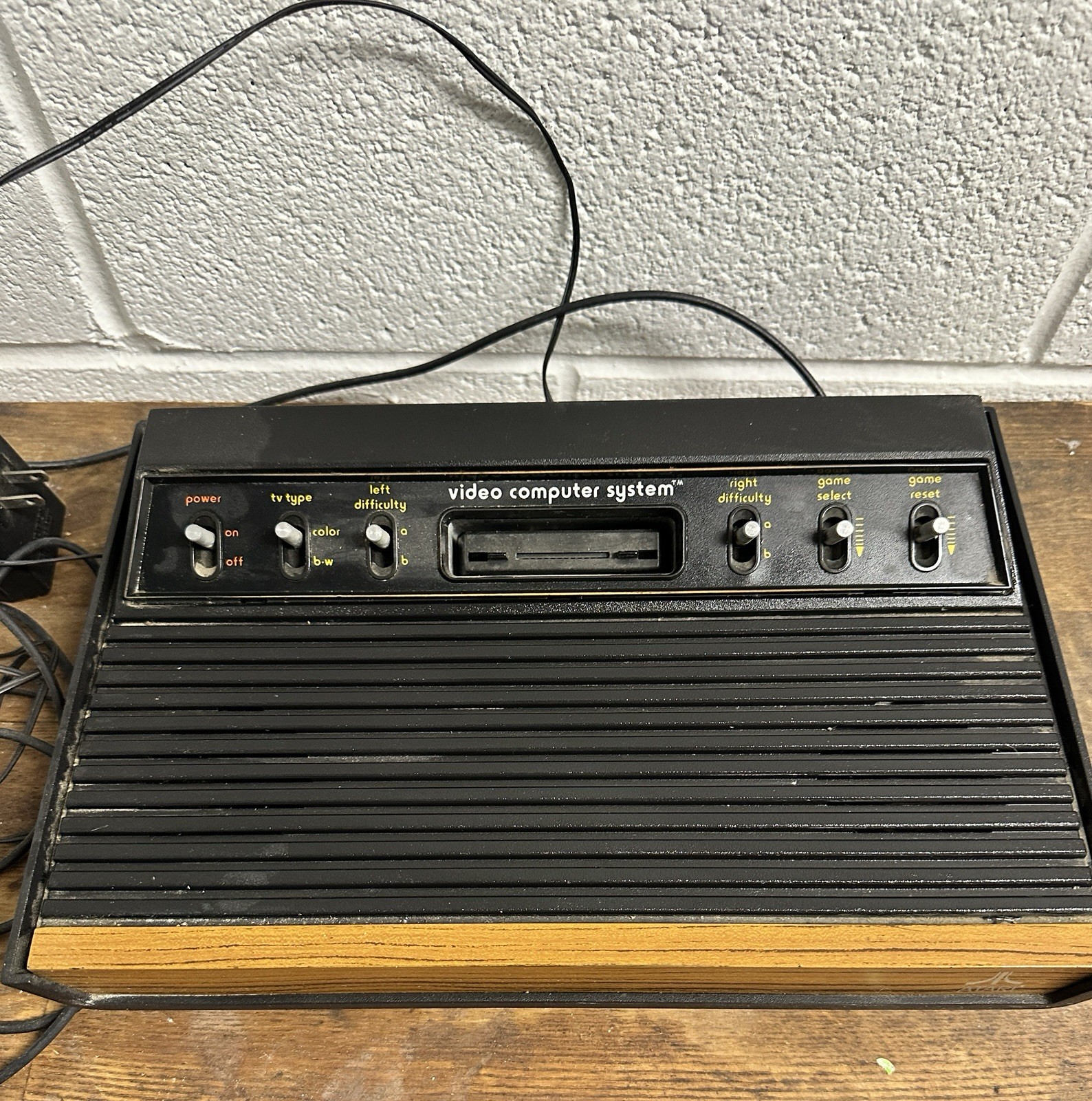 Atari 2600 game console sold as is has not been tested