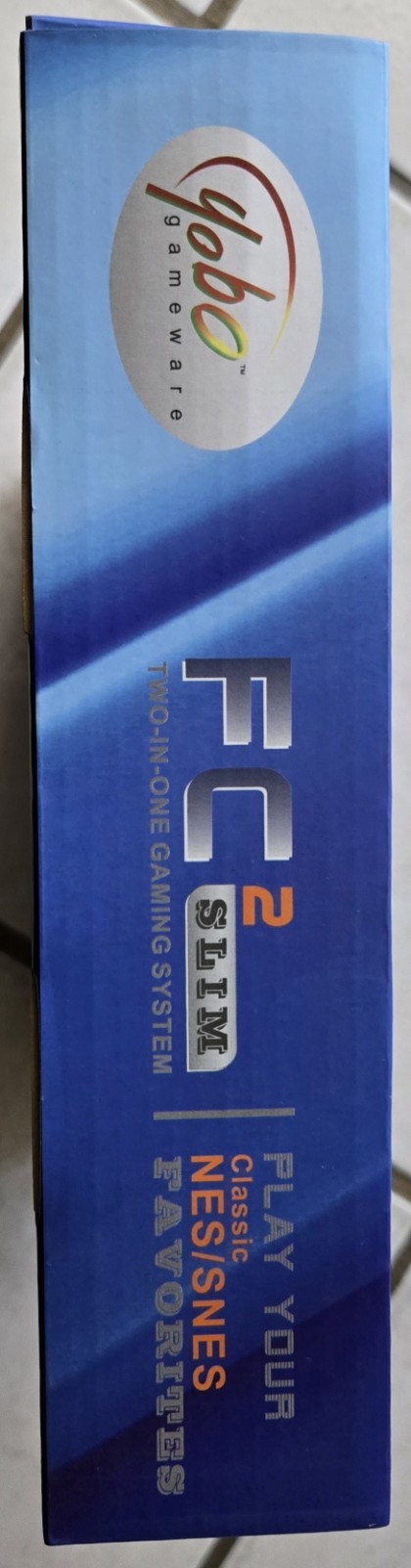 Yobo Gameware FC2 SLIM Two-in-One NES SNES Super Famicom Console Black RCA