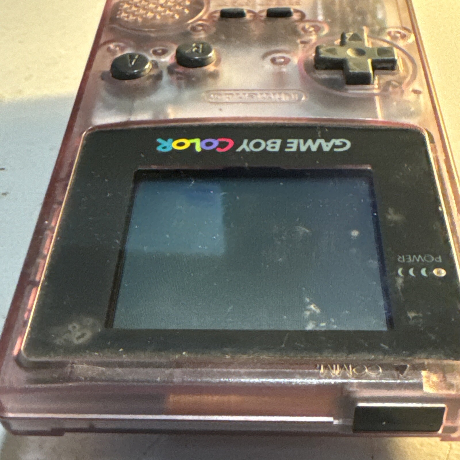 Nintendo Game Boy Color Atomic Purple Clear System Handheld Console CGB-001