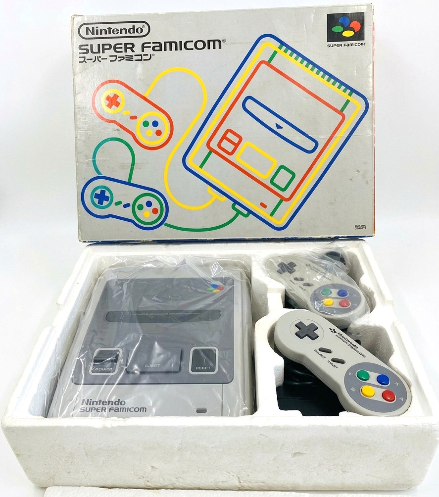 Nintendo Super Famicom Jr Console Set Boxed Tested SHVC-101 Japan