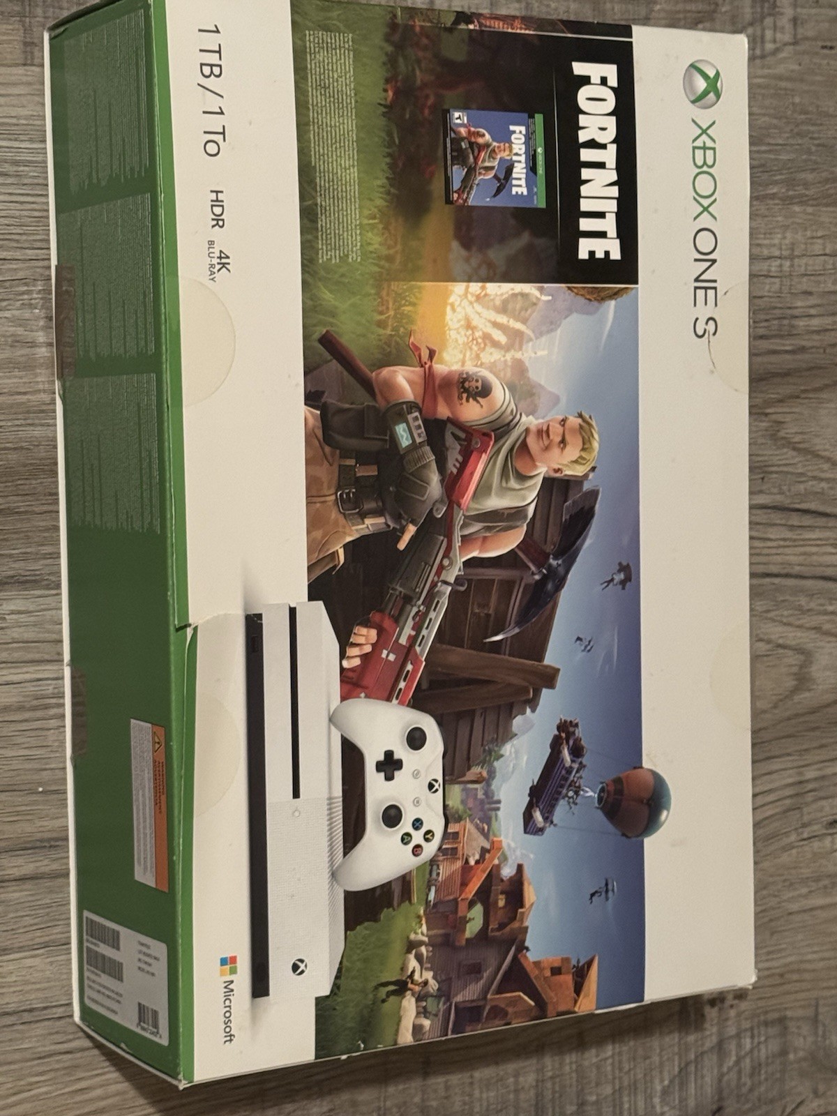 Microsoft Xbox One S 1TB Fortnite Not Included Console Bundle – White