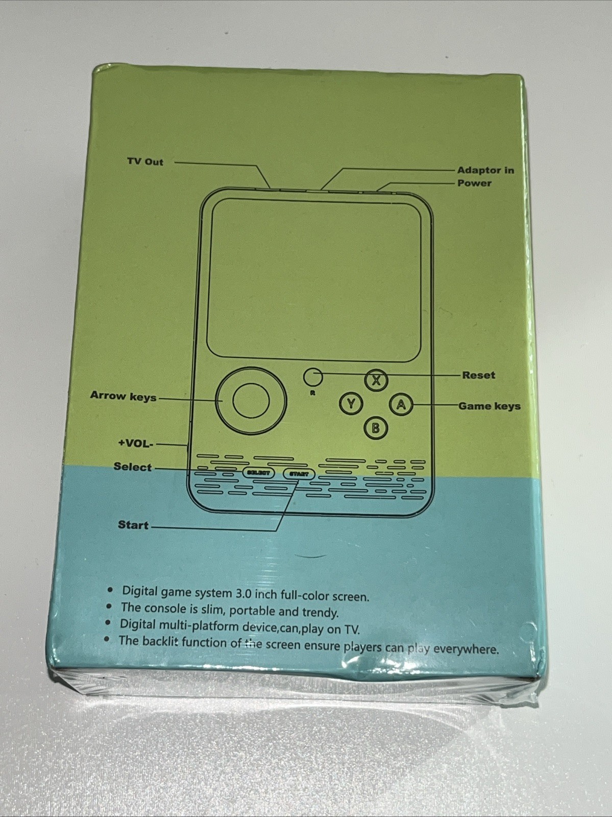 G5 Handheld Game Box Game Player 3″ Screen Gray TV Connect Capable New Sealed