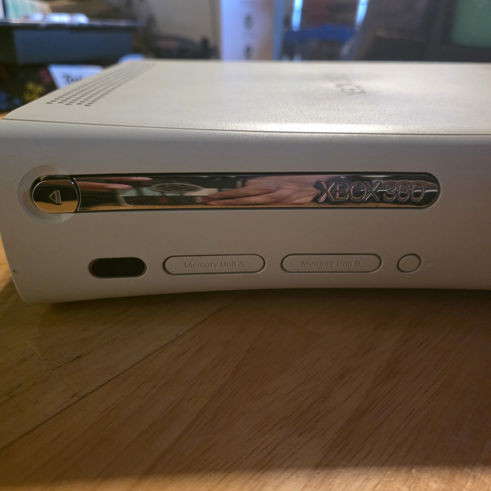 Xbox 360 Console, No Power Cord, White Untested For Parts Read Description